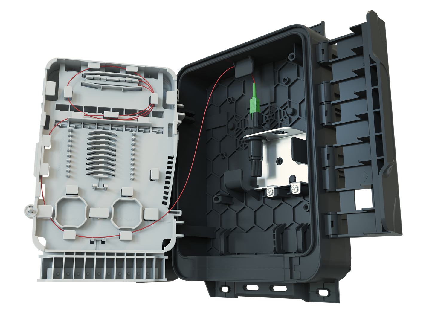 CAIXA TERMINAL OPTICA CONECTORIZADA FK-CTO(16MT 1X8 GROMMET 6-9, SLIM/SC-APC) - PR